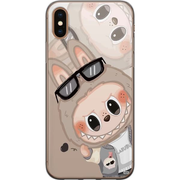 Apple iPhone XS Gjennomsiktig deksel Labubu Rainbow Chaos