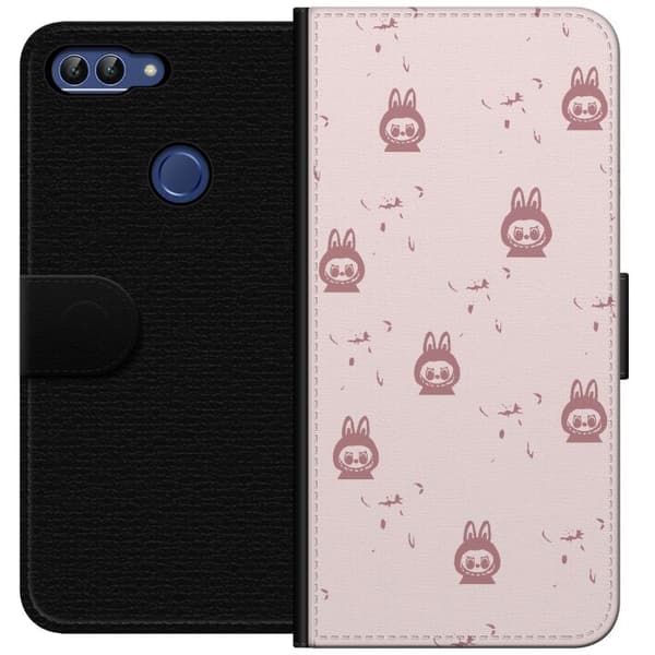 Huawei P smart Tegnebogsetui Labubu Neon Pop - Neonfarvet pop art monster