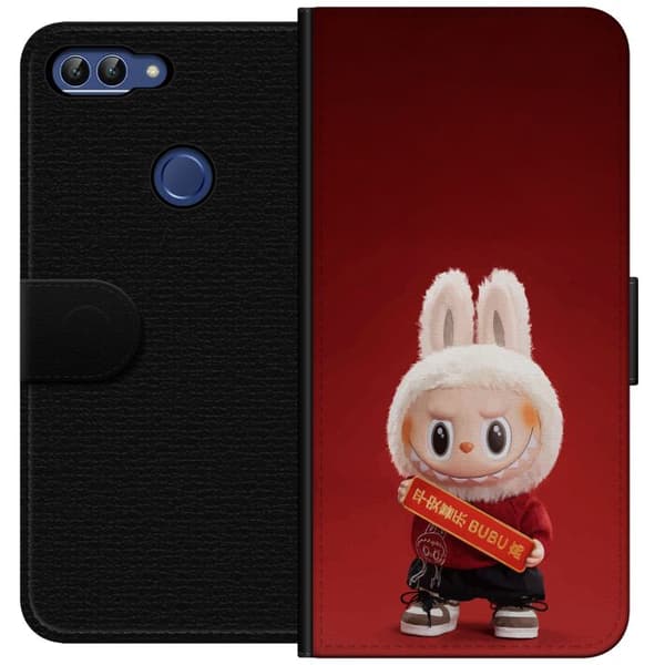 Huawei P smart Tegnebogsetui Pop Mart The Monsters Labubu Held og Lykke Vinyl Plysdukke
