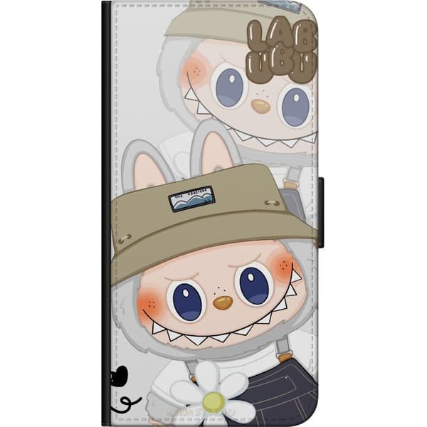 Huawei P smart Tegnebogsetui Labubu Minimal Mood - Enkel og stilren monsterdesign