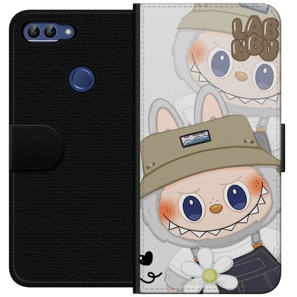 Huawei P smart Tegnebogsetui Labubu Minimal Mood - Enkel og stilren monsterdesign