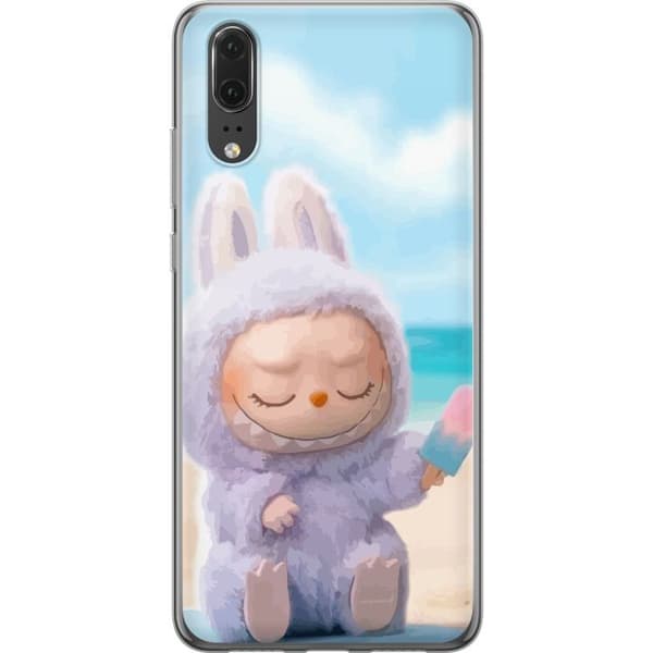 Huawei P20 Gjennomsiktig deksel Labubu Pink Stemning