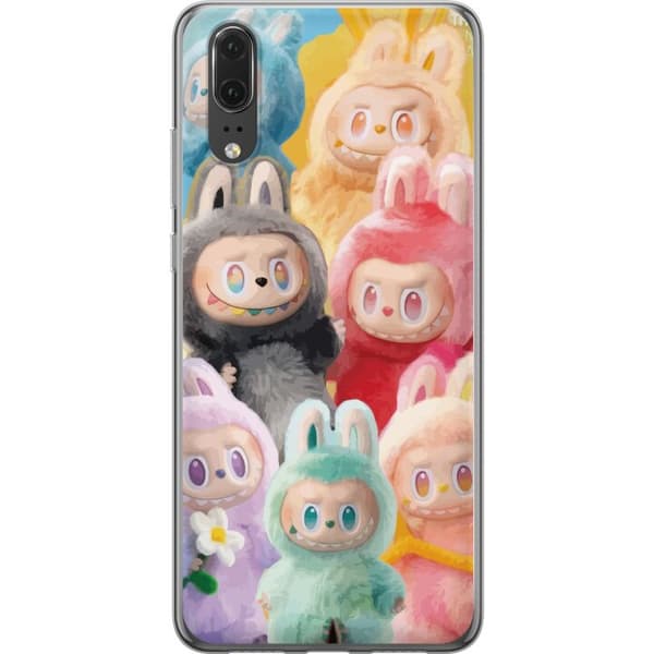 Huawei P20 Gjennomsiktig deksel Labubu Skissestil