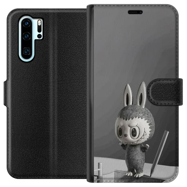 Huawei P30 Pro Tegnebogsetui Pop Mart MEGA LABUBU LABUBU Sketch 1000%