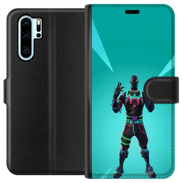 Huawei P30 Pro Tegnebogsetui sort ridder fortnite