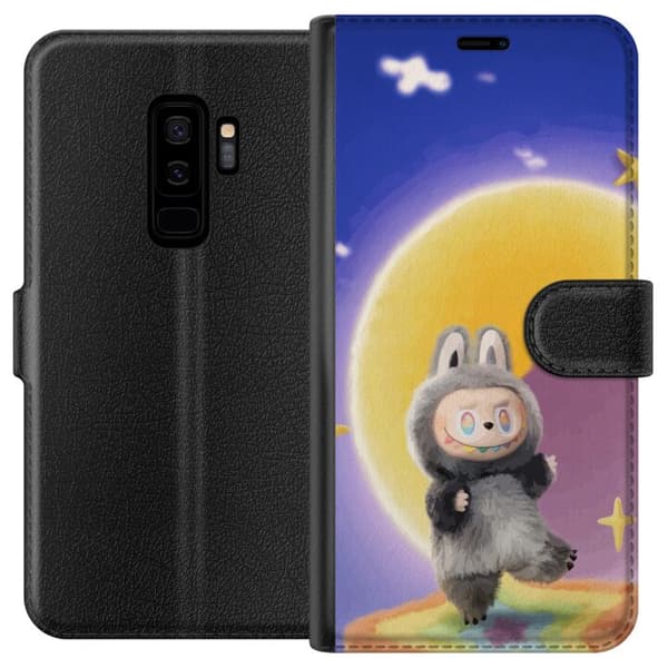 Samsung Galaxy S9+ Tegnebogsetui Labubu Neon Pop - Neonfarvet pop art monster