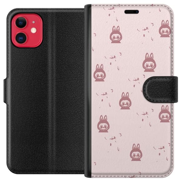 Apple iPhone 11 Lommeboketui Labubu Neon Pop - Neonfarget pop art monster