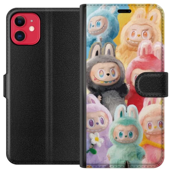 Apple iPhone 11 Lommeboketui Labubu Skissestil