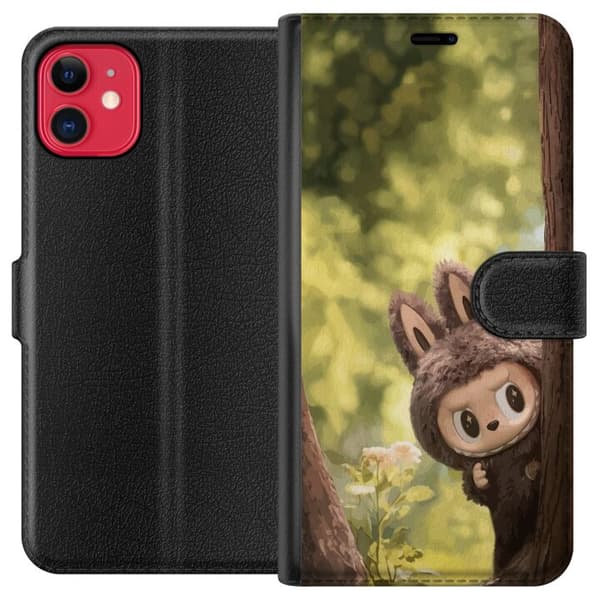Apple iPhone 11 Lommeboketui Labubu Graffiti Vibes – Gatukunst i Monsterform