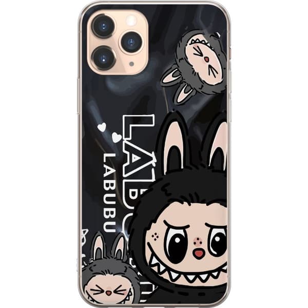Apple iPhone 11 Pro Läpinäkyvä kuori <nl>Labubu Black Energy - Musta kuviointi katutyyliin
