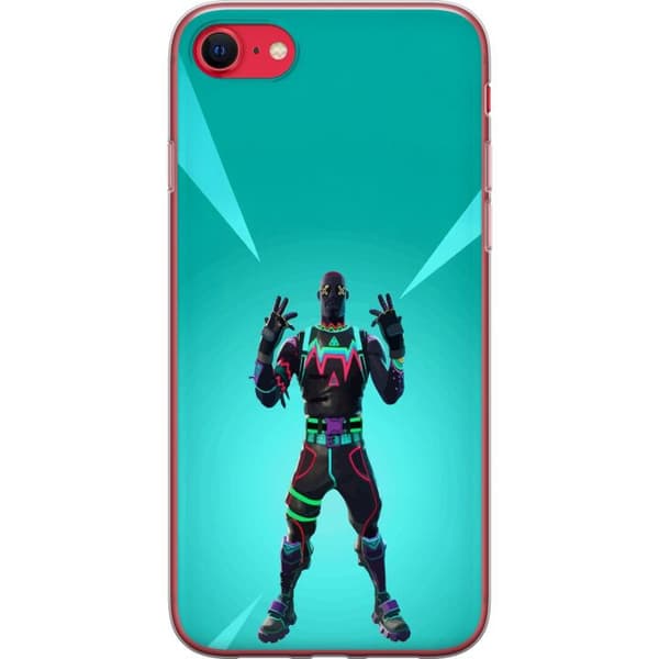 Apple iPhone 7 Gennemsigtig cover sort ridder fortnite