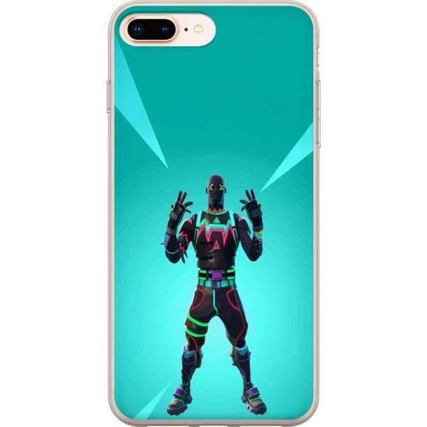 Apple iPhone 7 Plus Gjennomsiktig deksel svart ridder fortnite