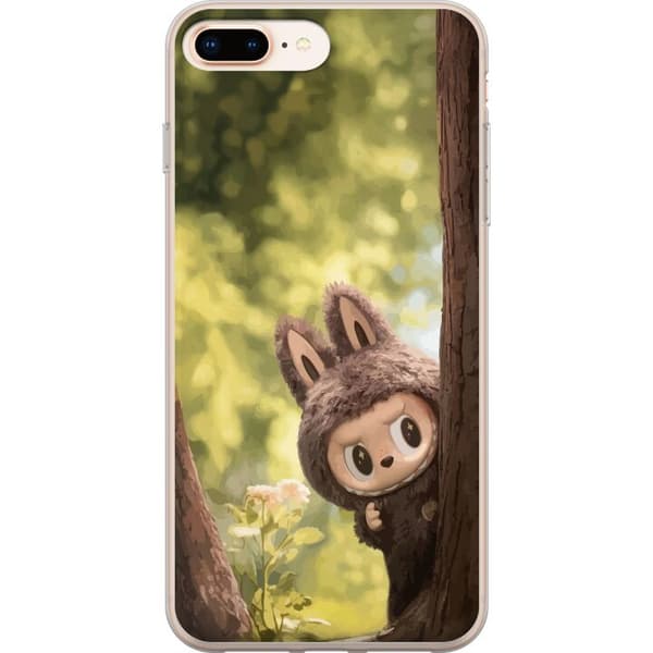 Apple iPhone 7 Plus Gennemsigtig cover Labubu Graffiti Vibes – Gadekunst i monsterform