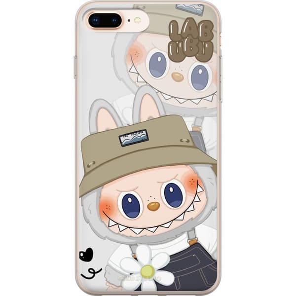 Apple iPhone 7 Plus Gennemsigtig cover Labubu Minimal Mood - Enkel og stilren monsterdesign
