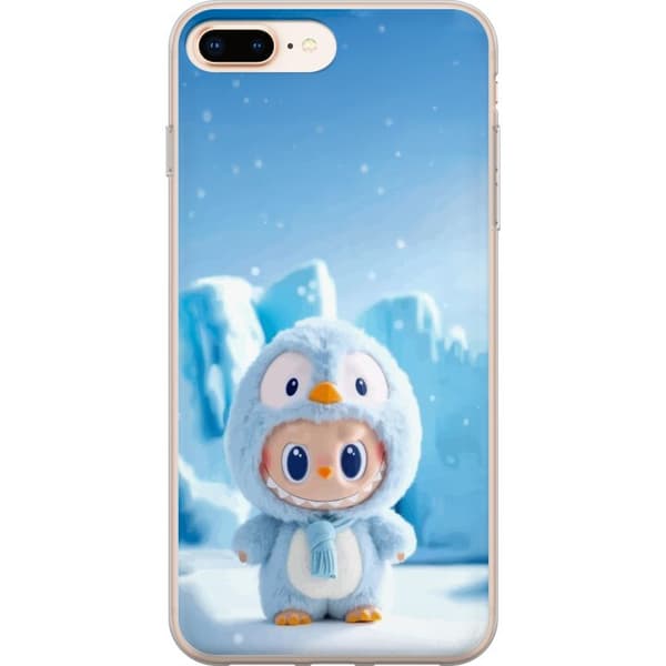 Apple iPhone 7 Plus Gennemsigtig cover sort ridder fortnite