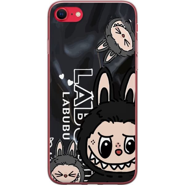 Apple iPhone 8 Läpinäkyvä kuori <nl>Labubu Black Energy - Musta kuviointi katutyyliin