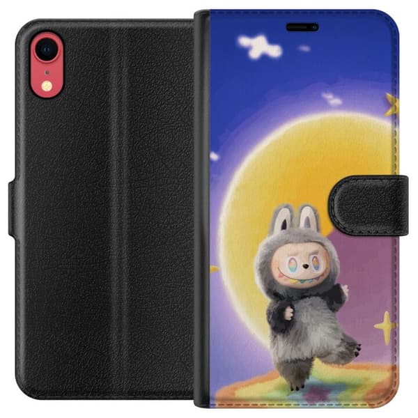 Apple iPhone XR Lommeboketui Labubu Neon Pop - Neonfarget pop art-monster