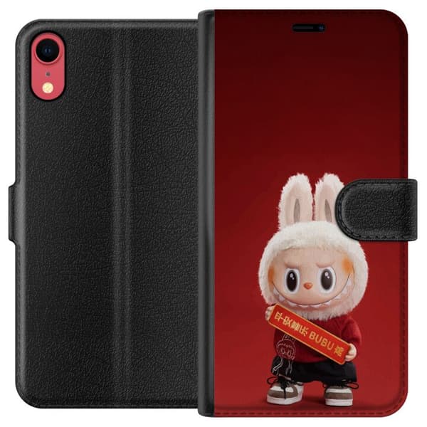 Apple iPhone XR Lompakkokotelo Pop Mart The Monsters Labubu Onnea Vinyl Nukke