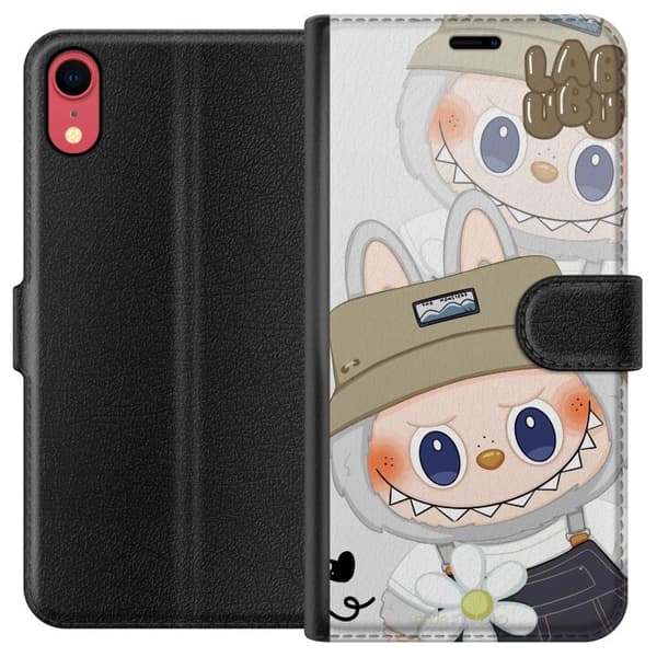 Apple iPhone XR Lommeboketui Labubu Minimal Mood - Enkel og stilig monsterdesign