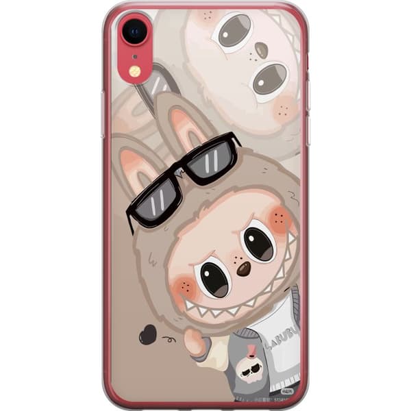 Apple iPhone XR Läpinäkyvä kuori Labubu Rainbow Chaos