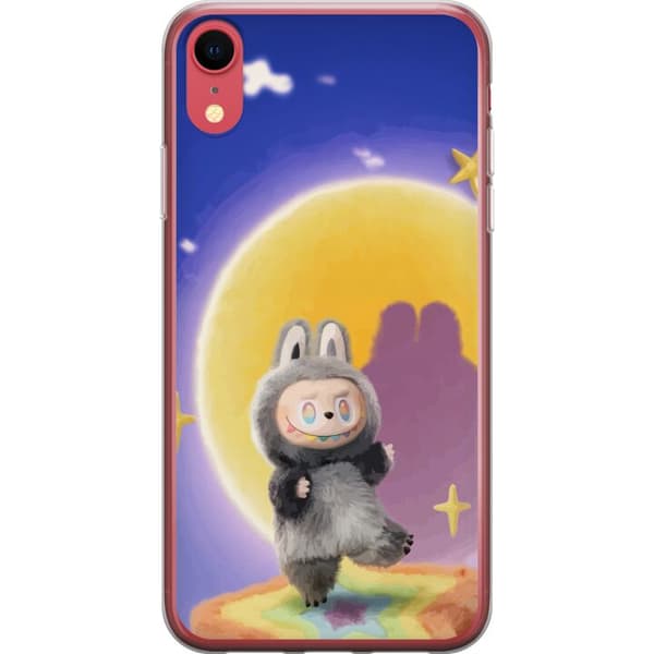 Apple iPhone XR Läpinäkyvä kuori Labubu Neon Pop - Neonväri pop-taiteen hirviö