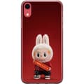 Pikkukuva 1 / 2: Apple iPhone XR Läpinäkyvä kuori Pop Mart The Monsters Labubu Onnea Vinyl Nukke