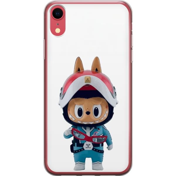 Apple iPhone XR Läpinäkyvä kuori How2work Labubu hirviöt x Ultraman Blue -hahmo