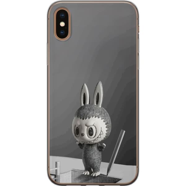 Apple iPhone XS Max Gennemsigtig cover Pop Mart MEGA LABUBU LABUBU Sketch 1000%