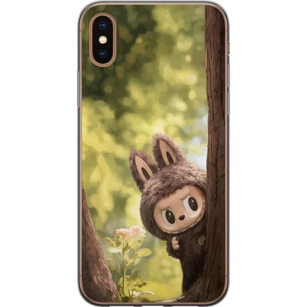 Apple iPhone XS Max Läpinäkyvä kuori Labubu Graffiti Vibes – Katutaide hirviömuodossa