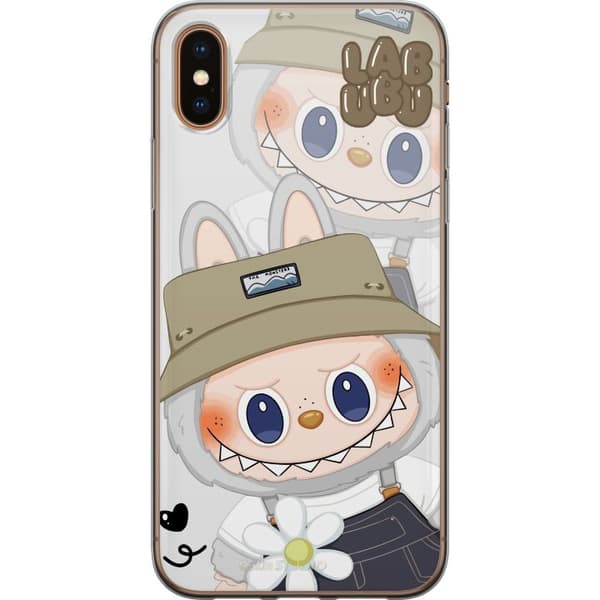 Apple iPhone XS Max Gjennomsiktig deksel Labubu Minimal Mood - Enkel og stilig monsterdesign