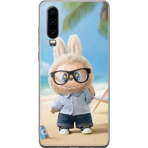Huawei P30 Genomskinligt Skal Labubu Dark Dreams – Mörk mystisk design