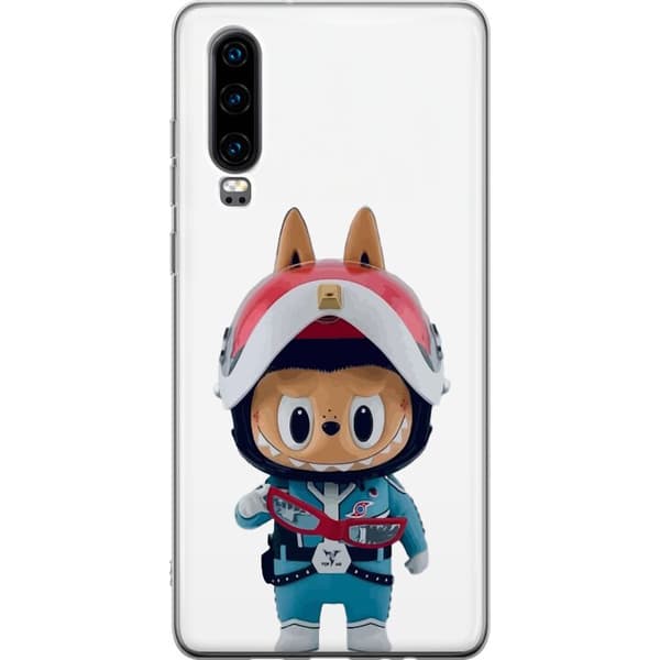 Huawei P30 Gjennomsiktig deksel How2work Labubu Monstrene x Ultraman Blue Figur