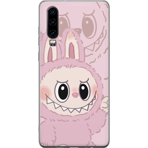 Huawei P30 Gjennomsiktig deksel Labubu Floral Freak