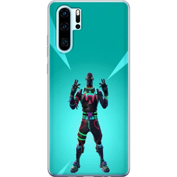 Huawei P30 Pro Gennemsigtig cover sort ridder fortnite