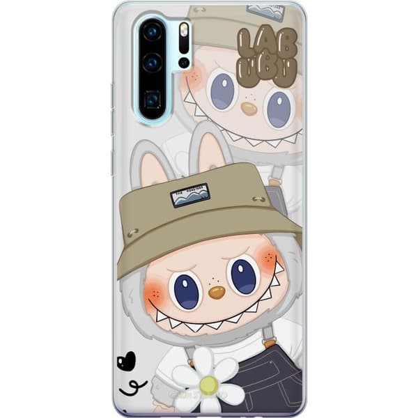 Huawei P30 Pro Genomskinligt Skal Labubu Minimal Mood – Enkel och stilren monsterdesig