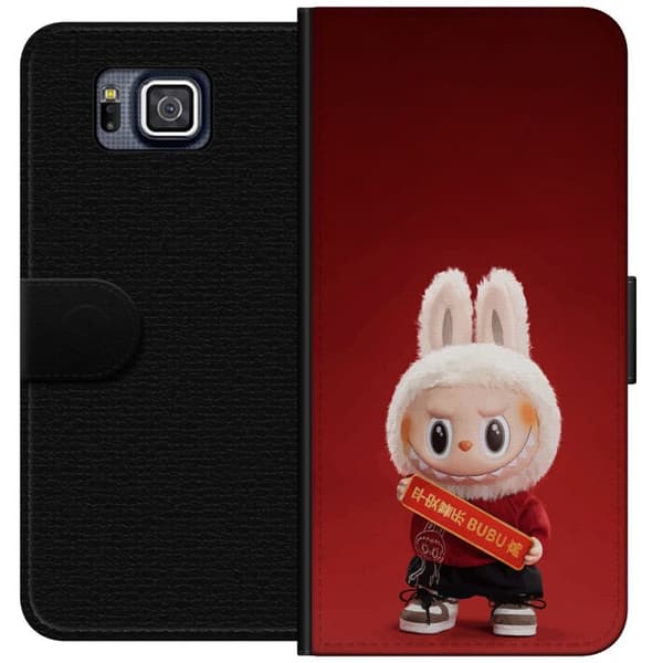Samsung Galaxy Alpha Tegnebogsetui Pop Mart The Monsters Labubu Held og Lykke Vinyl Plysdukke