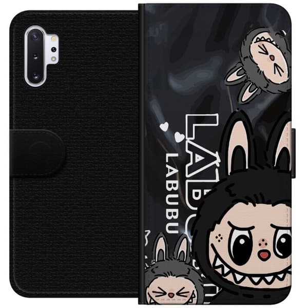 Samsung Galaxy Note10+ Lommeboketui <nl>Labubu Black Energy - Svart mønster i gatestil