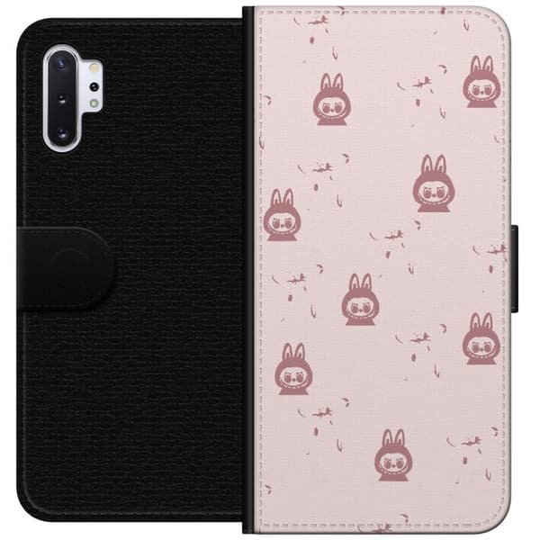 Samsung Galaxy Note10+ Tegnebogsetui Labubu Neon Pop - Neonfarvet pop art monster