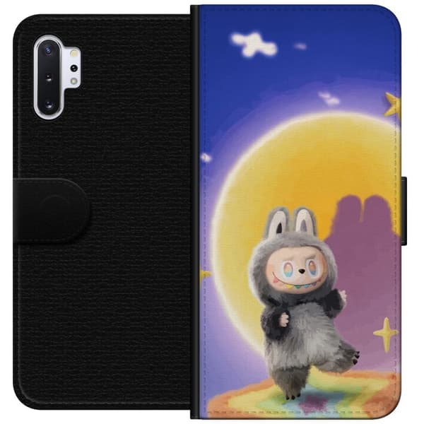 Samsung Galaxy Note10+ Tegnebogsetui Labubu Neon Pop - Neonfarvet pop art monster
