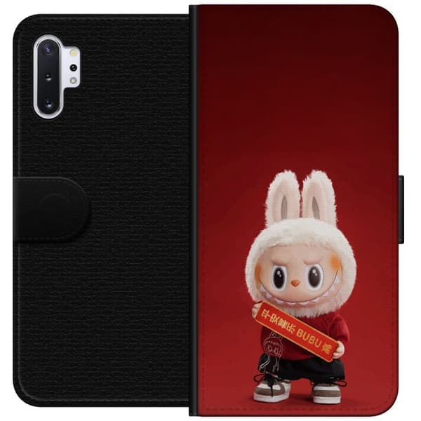 Samsung Galaxy Note10+ Tegnebogsetui Pop Mart The Monsters Labubu Held og Lykke Vinyl Plysdukke