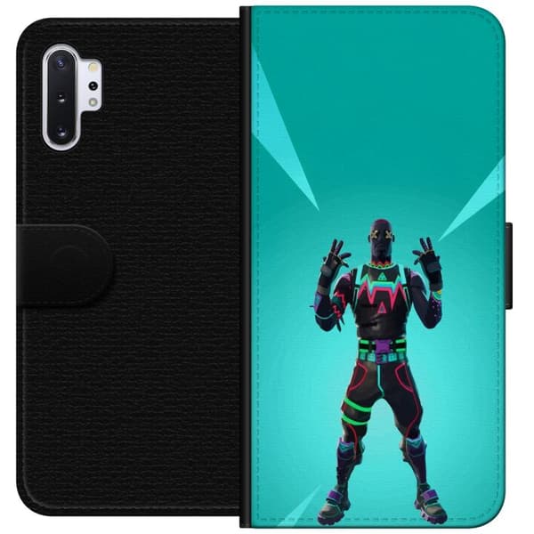 Samsung Galaxy Note10+ Tegnebogsetui sort ridder fortnite
