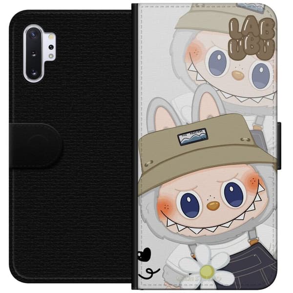 Samsung Galaxy Note10+ Tegnebogsetui Labubu Minimal Mood - Enkel og stilren monsterdesign
