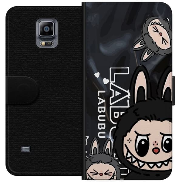Samsung Galaxy Note 4 Tegnebogsetui <nl>Labubu Black Energy - Sort mønster i gade stil