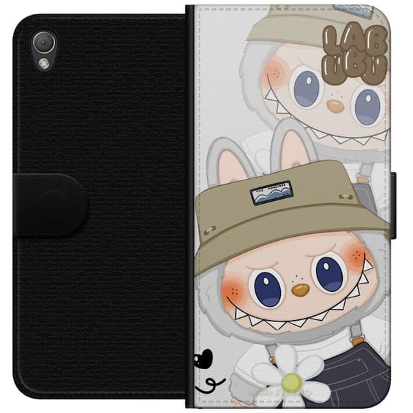 Sony Xperia Z3 Lompakkokotelo Labubu Minimal Mood - Yksinkertainen ja tyylikäs hirviösuunnittelu