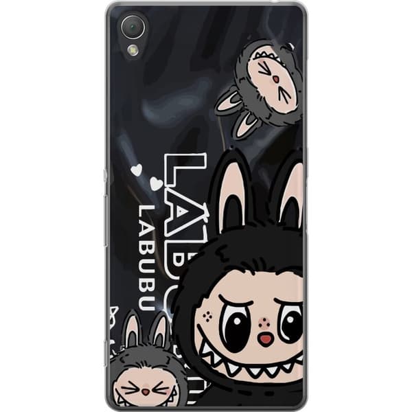Sony Xperia Z3 Gjennomsiktig deksel <nl>Labubu Black Energy - Svart mønster i gatestil