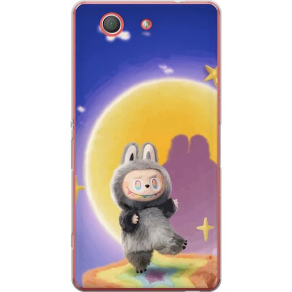 Sony Xperia Z3 Compact Läpinäkyvä kuori Labubu Neon Pop - Neonväri pop-taiteen hirviö