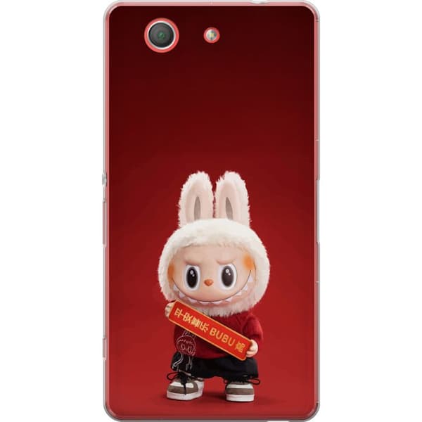 Sony Xperia Z3 Compact Gennemsigtig cover Pop Mart The Monsters Labubu Held og Lykke Vinyl Plysdukke