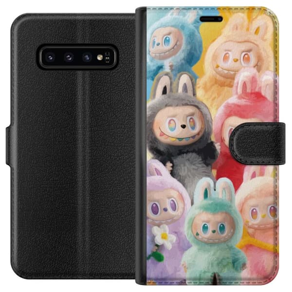Samsung Galaxy S10 Tegnebogsetui Labubu Skitse Stil