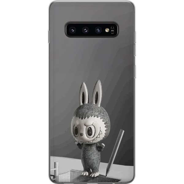 Samsung Galaxy S10 Gjennomsiktig deksel Pop Mart MEGA LABUBU LABUBU Sketch 1000%