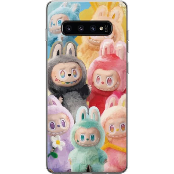 Samsung Galaxy S10 Gjennomsiktig deksel Labubu Skissestil